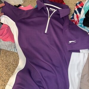 Purple athletic top